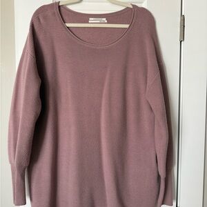 Anthropologie Ribbed Mauve Sweater